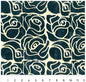 Black Roses Cotton Wideback Fabric per yard