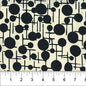 Black & Cream Retro Dot Grid Bubble Pop 83703-11 Cotton 44/45 Fabric Per Yard
