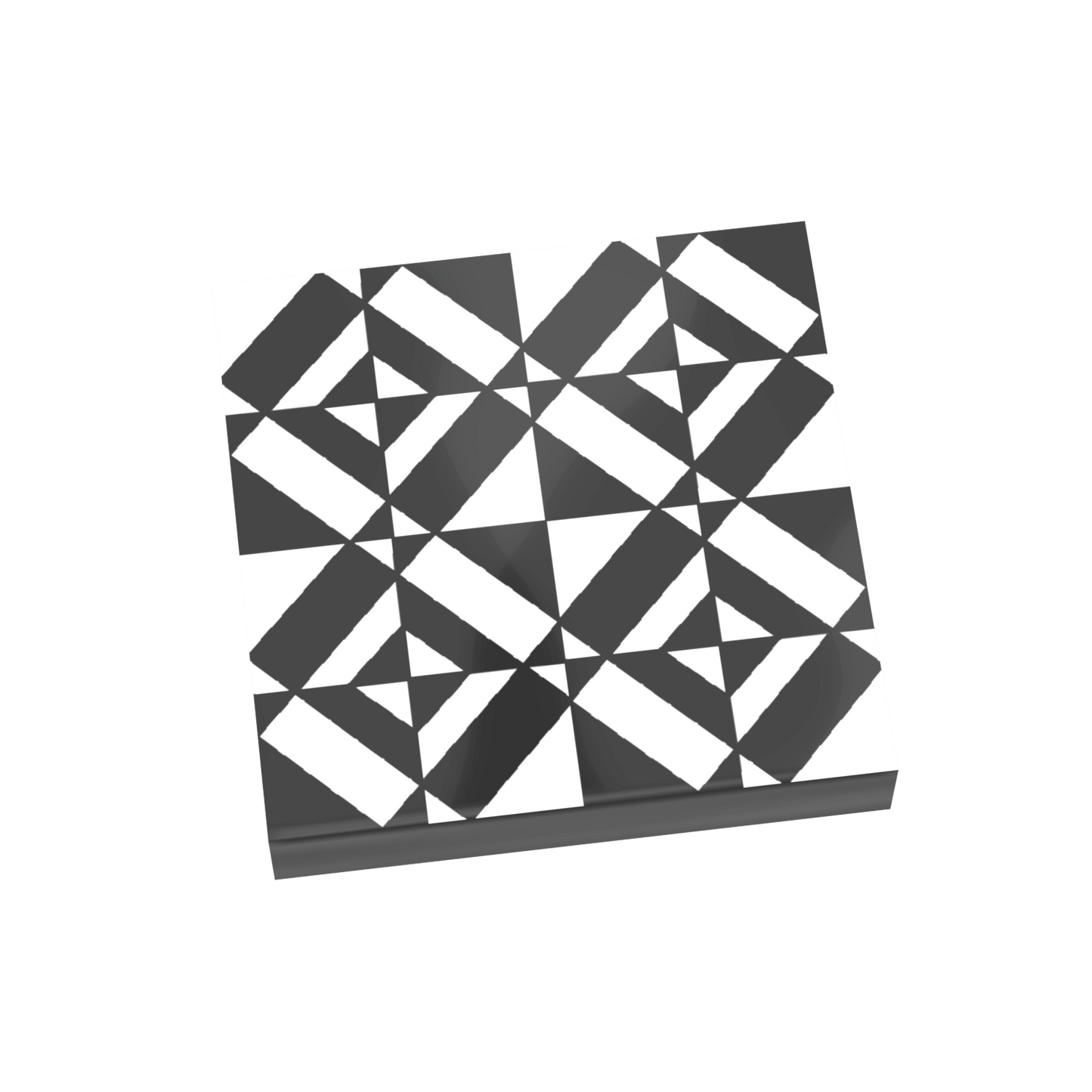 Black & White Tile for Floor & Wall - Custom Printed - Made Using a LEGO® Part