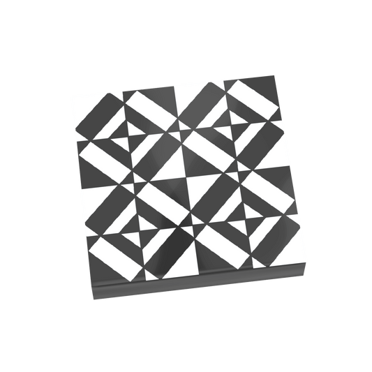 Black & White Tile for Floor & Wall - Custom Printed - Made Using a LEGO® Part