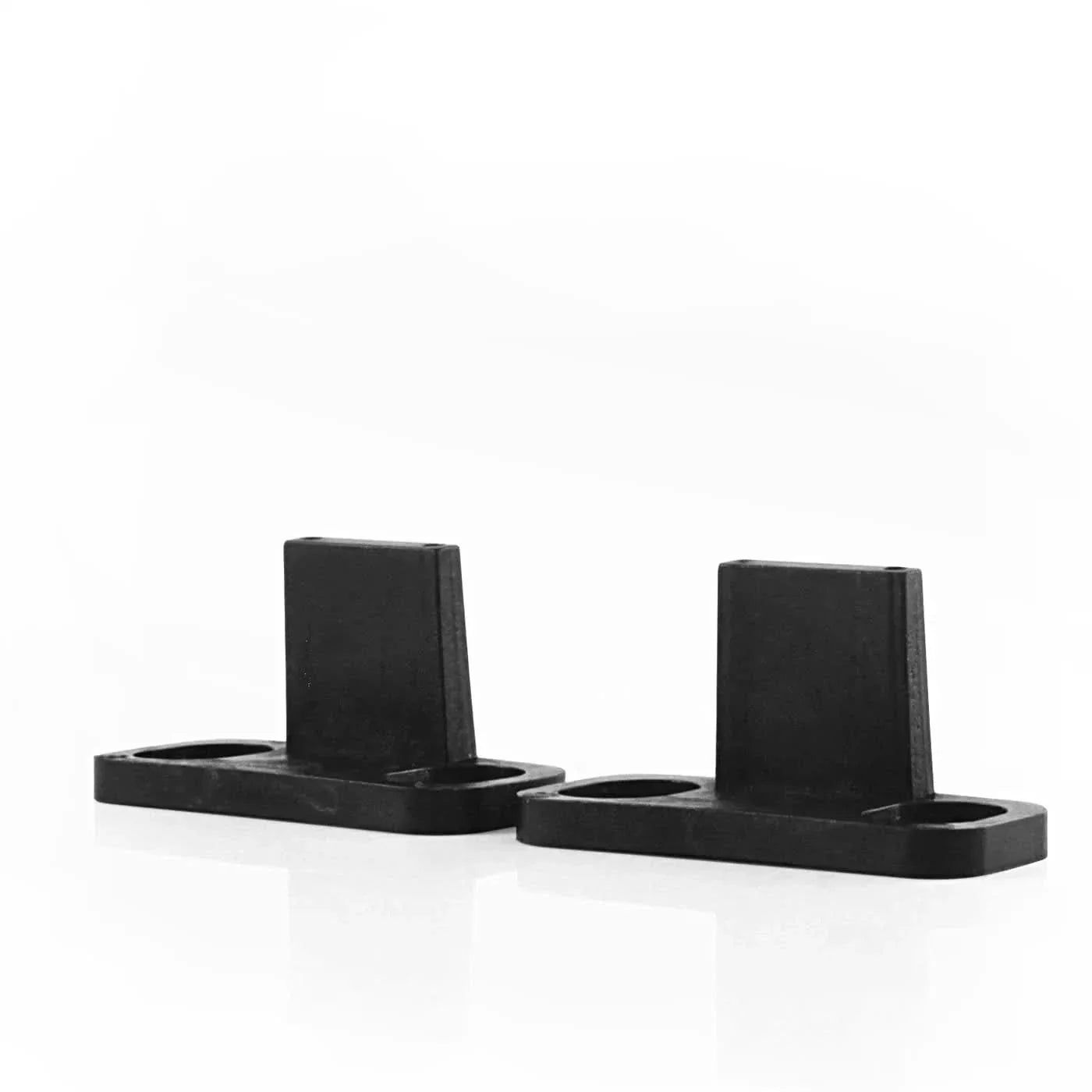 Double Clip Floor Mounted Barn Door Guide | Black