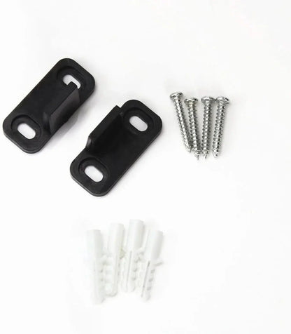 Double Clip Floor Mounted Barn Door Guide | Black