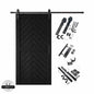 Fishbone Single Barn Door Kit | Black Hardware