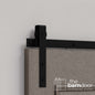 Flat Top Strap Heavy Duty Sliding Barn Door Hardware Kit