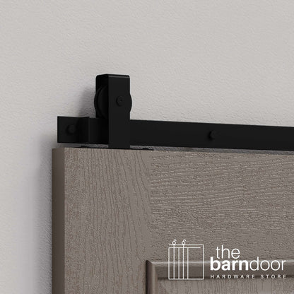 Flat Top Top Mount Heavy Duty Sliding Barn Door Hardware Kit