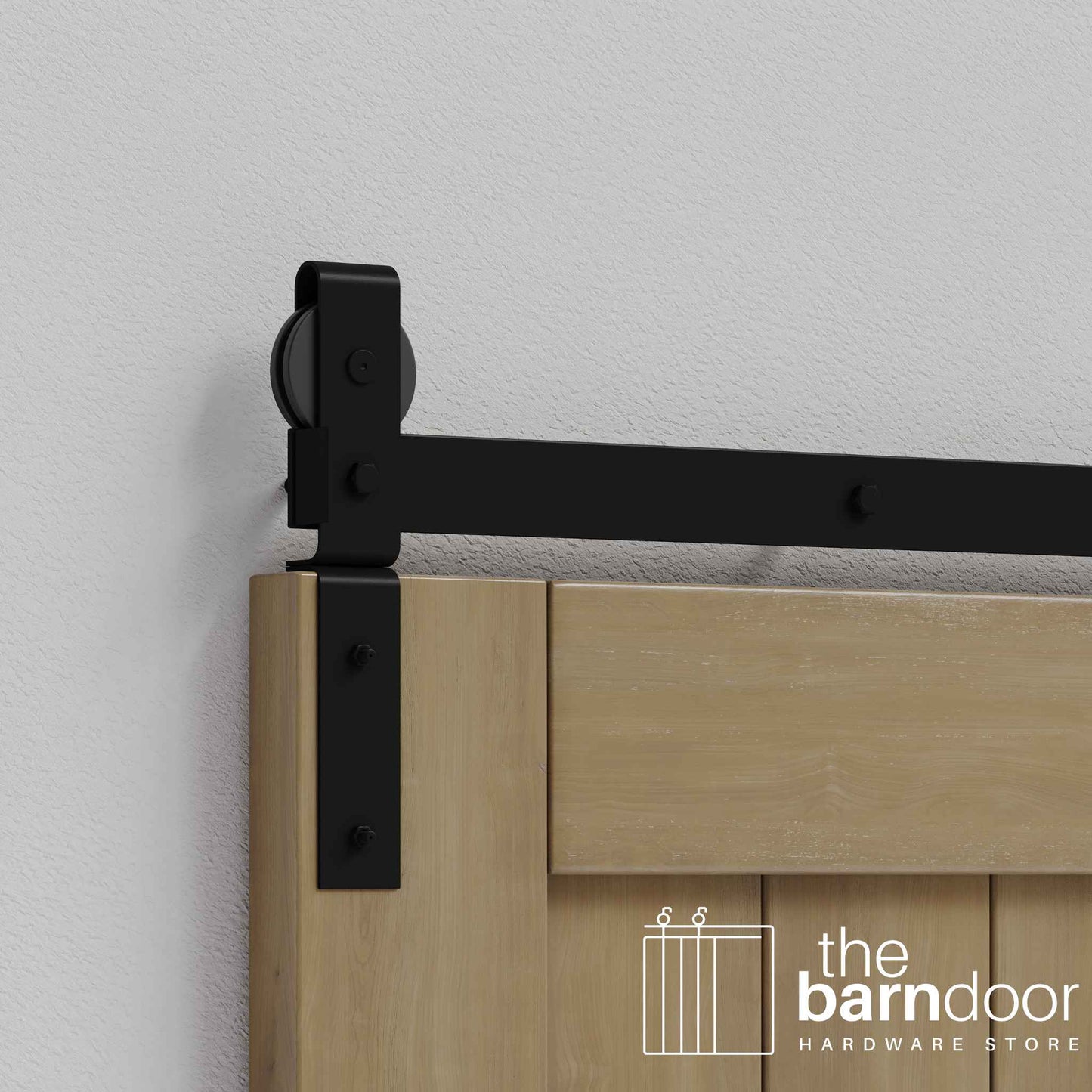 Classic J-Strap Bifold Barn Door Hardware Kit | 2 Door Kit