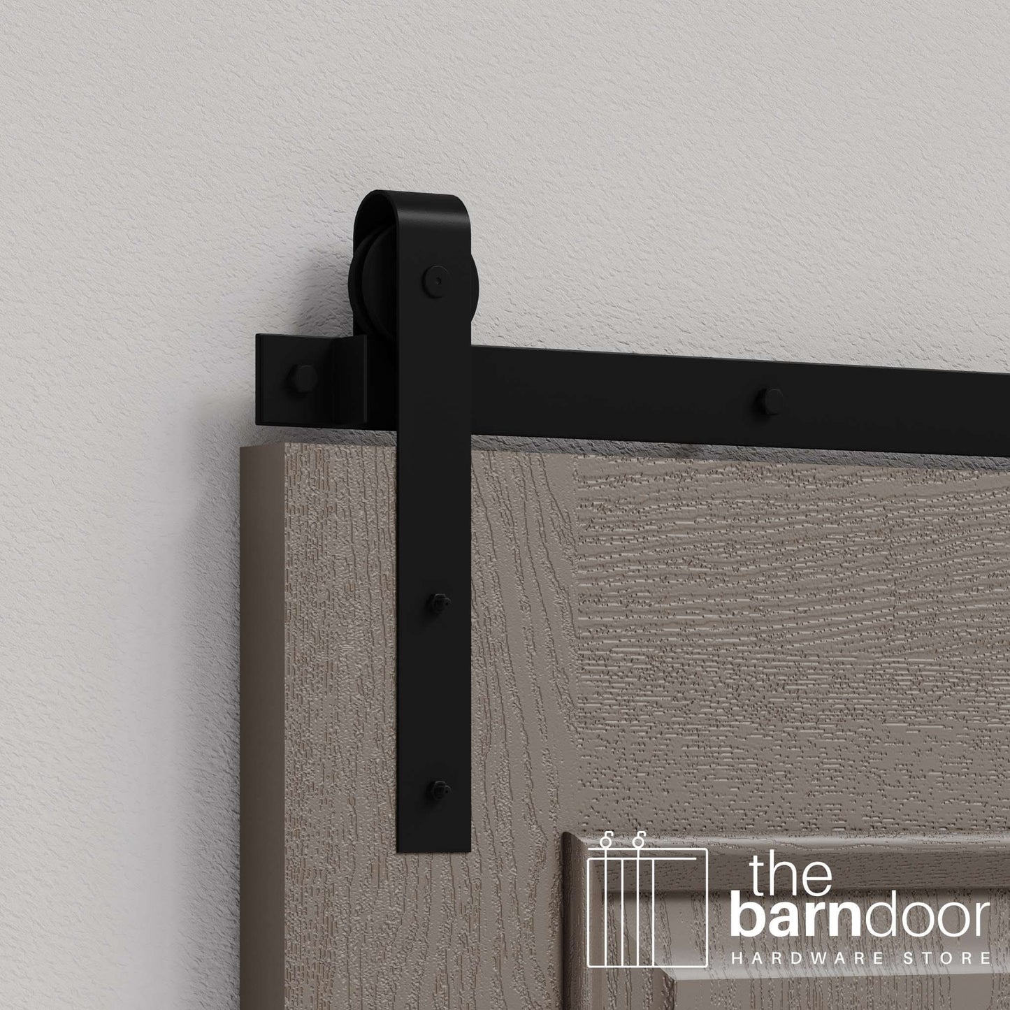 J Strap Heavy Duty Sliding Barn Door Hardware Kit