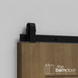 Modern J Top Mount Barn Door Hardware Kit