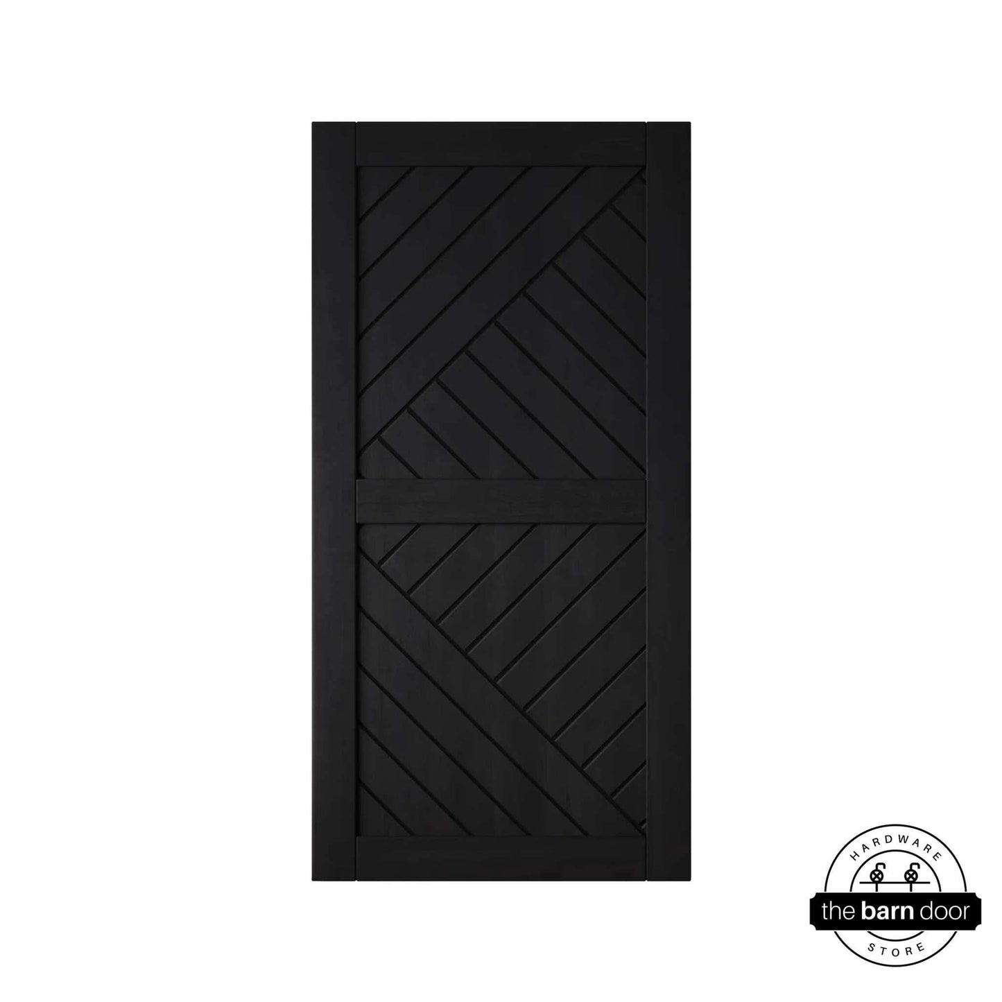 Pine Wood Patterned DIY Barn Door | 80"-84" x 26"-50"