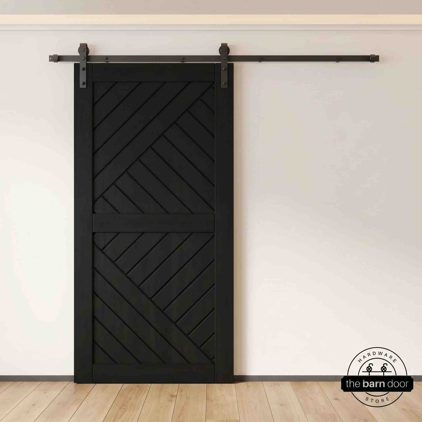 Pine Wood Patterned DIY Barn Door | 80"-84" x 26"-50"