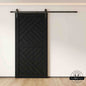 Pine Wood Patterned DIY Barn Door | 80"-84" x 26"-50"