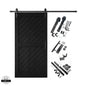 Slanted Single Barn Door Kit | Black Hardware