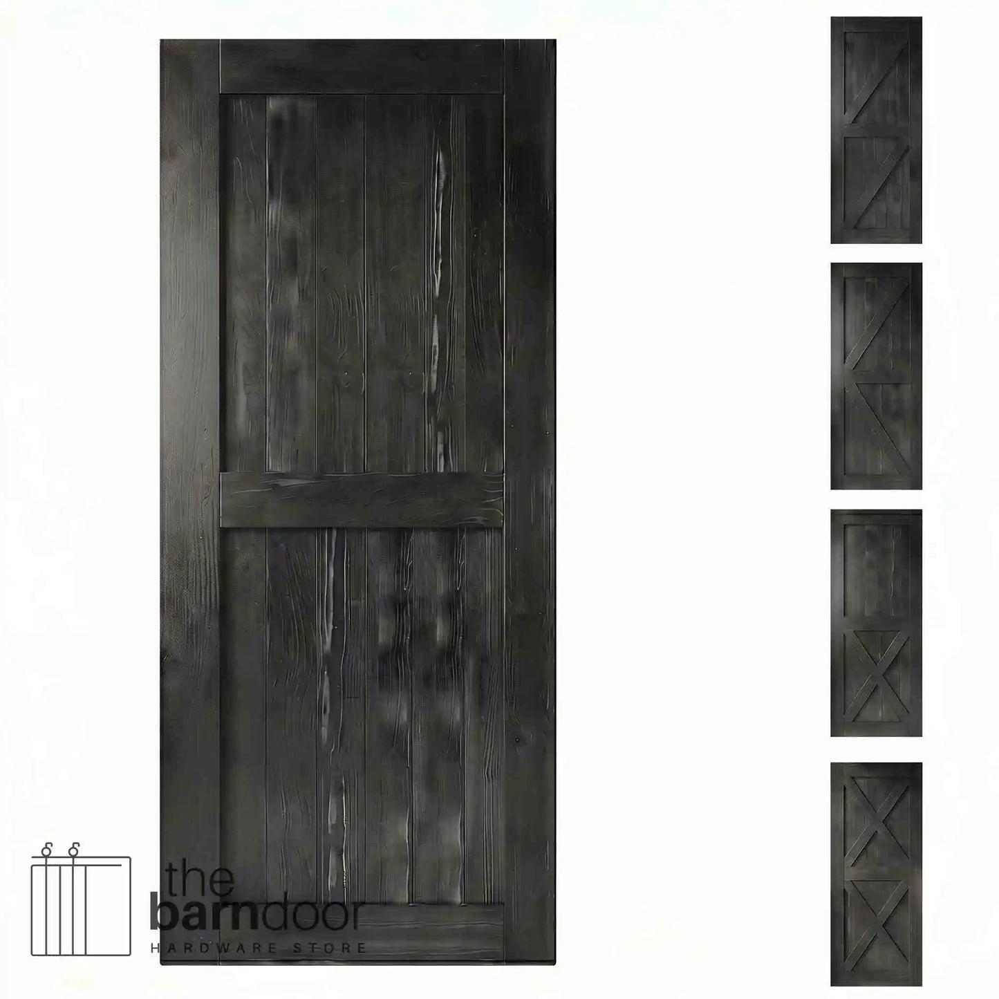 Natural Pine Wood Barn Door | 80", 84", 96" x 20"-60"
