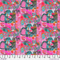 Blocks Pink Colori Cotton 44"/45" Fabric Per Yard