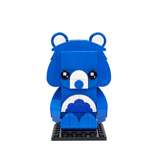 Blue Friendship Bear Brick Building Set - Custom Building Set - Made Using LEGO® Parts