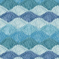 Blue Crochet Clam Shell Stitch Cotton Wideback Fabric Per Yard