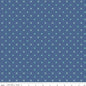 Blue Denim Bee Dots Wideback Fabric per yard