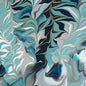 Blue Green Turquoise Fluid Fern Virtuoso Cotton 44"/45" Fabric Per Yard