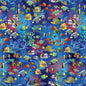 Blue Jewel of the Sea Cotton Wideback Fabric per yard