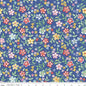 Blue Multi Wideback Always in Season Blooming Bright Wideback Fabric