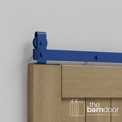 J Top Mount Heavy Duty Bifold Barn Door Hardware Kit | 6 Door One Way