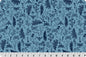 Blue Whispering Blooms Faegrove Quilting Cuddle Fabric Per Yard