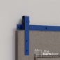 Flat Top Strap Heavy Duty Sliding Barn Door Hardware Kit