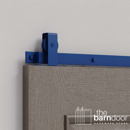Flat Top Top Mount Heavy Duty Sliding Barn Door Hardware Kit