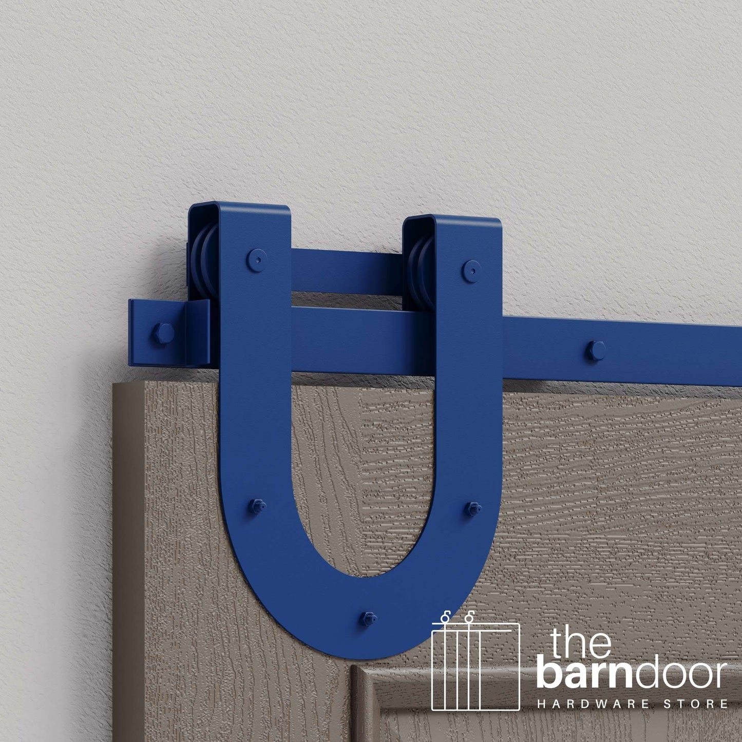 Horseshoe Heavy Duty Sliding Barn Door Hardware Kit