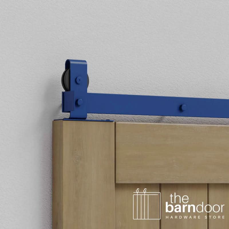 Modern J Top Mount Bifold Barn Door Hardware Kit | 2 Door Kit