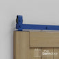 Modern J Top Mount Bifold Barn Door Hardware Kit | 4-Door Biparting