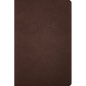CSB Large Print Thinline Bible, Holman Handcrafted Collection, Brown Premium Goatskin - Leather