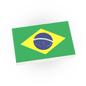 Brazil Flag -Custom Printed 2x3 Tile - Made Using LEGO® Parts