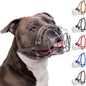 Breathable Metal Basket Dog Muzzle for Large Dogs with Leather Straps