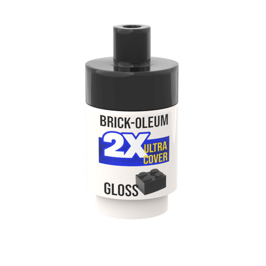 Spray Paint Can (Black) - Custom Printed Minifig Scale - Made Using LEGO® parts