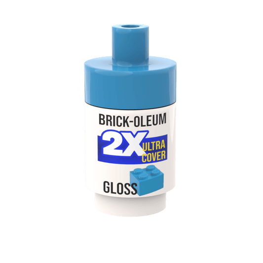 Spray Paint Can (Dark Azure) - Custom Printed Minifig Scale - Made Using LEGO® parts