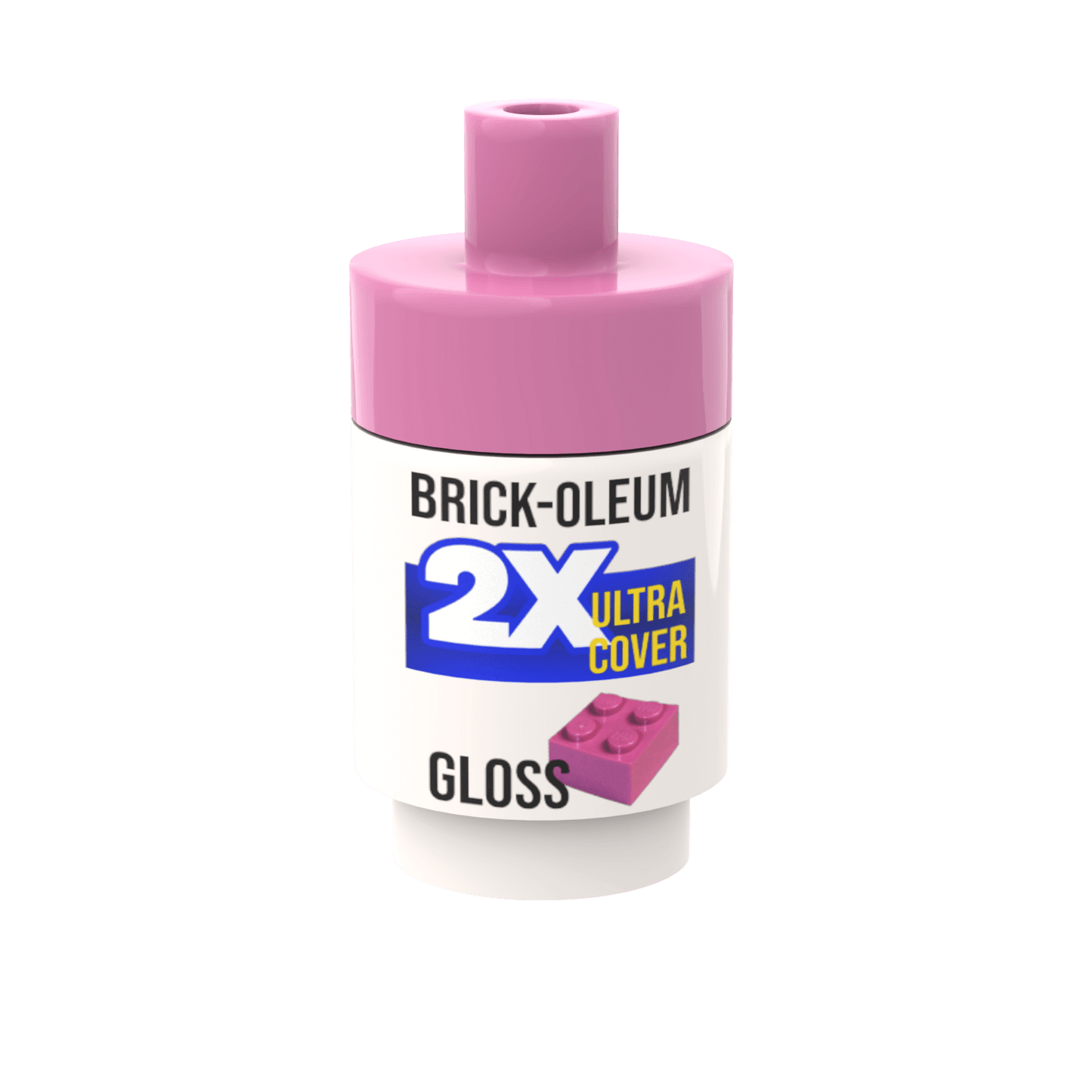 Spray Paint Can (Dark Pink) - Custom Printed Minifig Scale - Made Using LEGO® parts