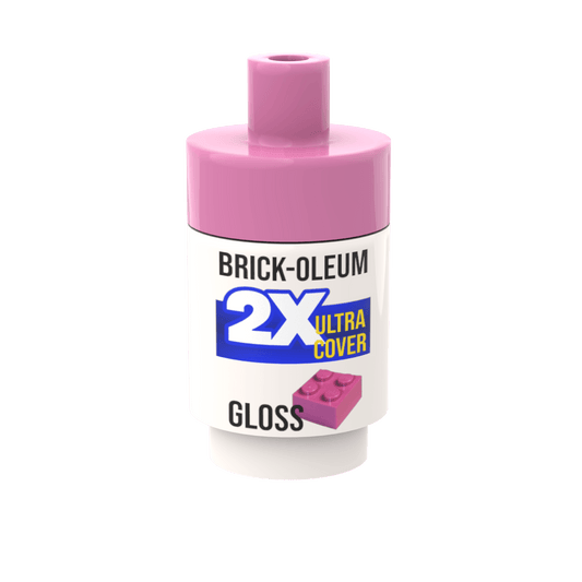 Spray Paint Can (Dark Pink) - Custom Printed Minifig Scale - Made Using LEGO® parts