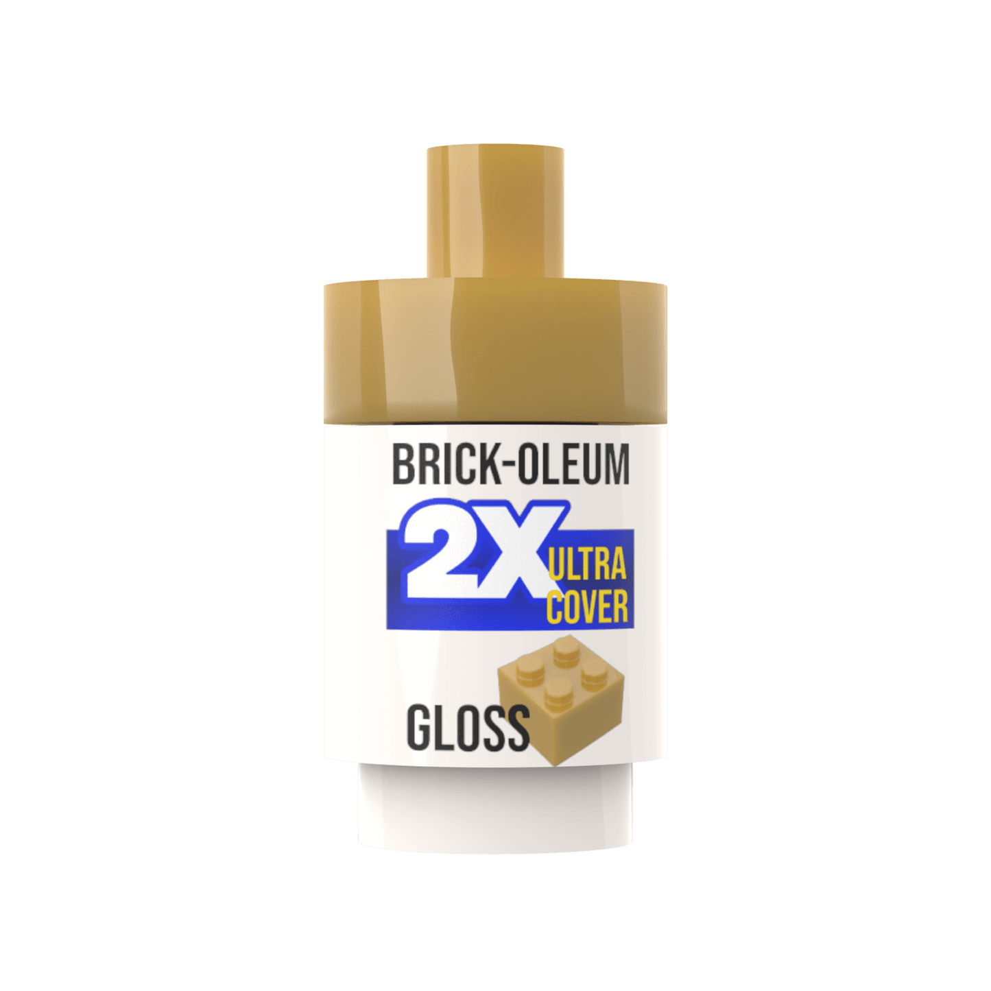 Spray Paint Can (Pearl Gold) - Custom Printed Minifig Accessory - Made Using LEGO® parts