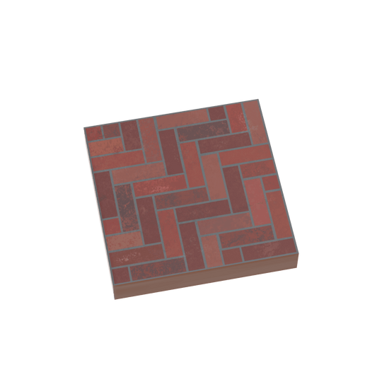 Brick Floor Tile - Custom Printed - Made Using a LEGO® Tile