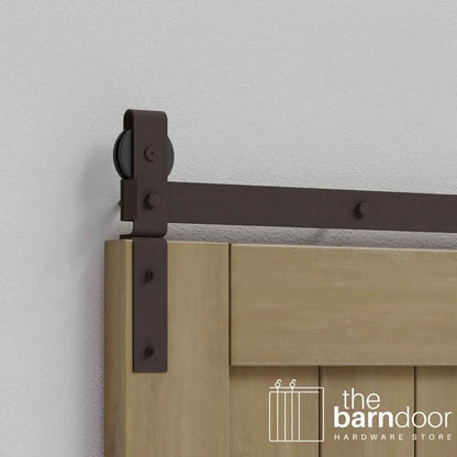 Classic J-Strap Bifold Barn Door Hardware Kit | 2 Door Kit