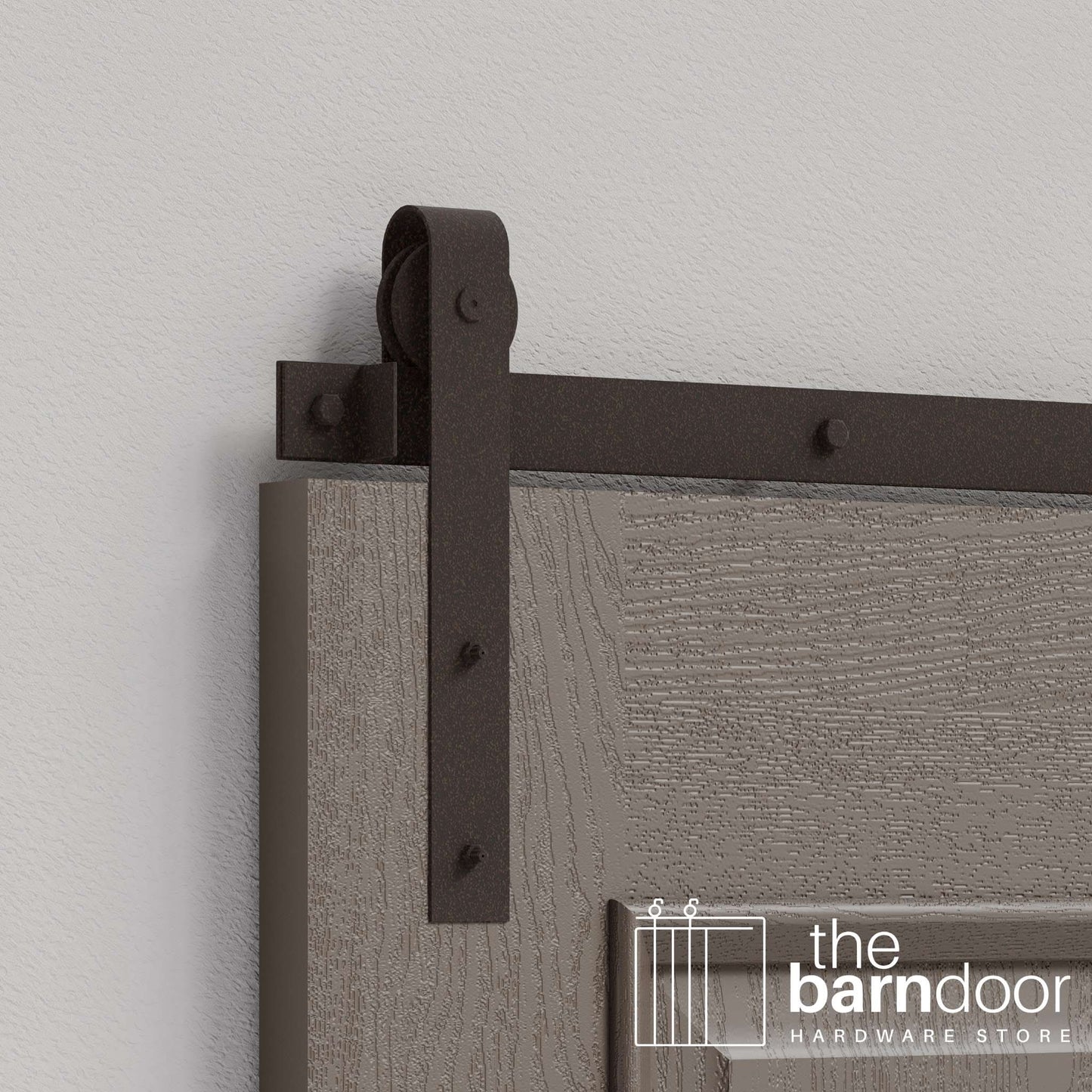 J Strap Heavy Duty Sliding Barn Door Hardware Kit