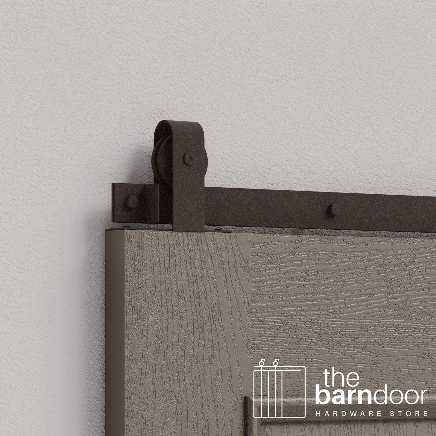 J Top Mount Heavy Duty Sliding Barn Door Hardware Kit