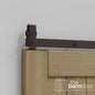 Modern J Top Mount Bifold Barn Door Hardware Kit | 2 Door Kit