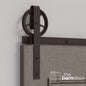 Wagon Wheel Heavy Duty Sliding Barn Door Hardware Kit
