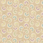 Brown Toast Stylized Paisley Cotton Wideback Fabric per yard