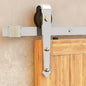 Arrow Brushed Nickel Single Track Barn Door Hardware Kit