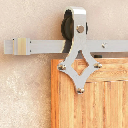 Classic Double Barn Door Kit | Brushed Nickel Hardware