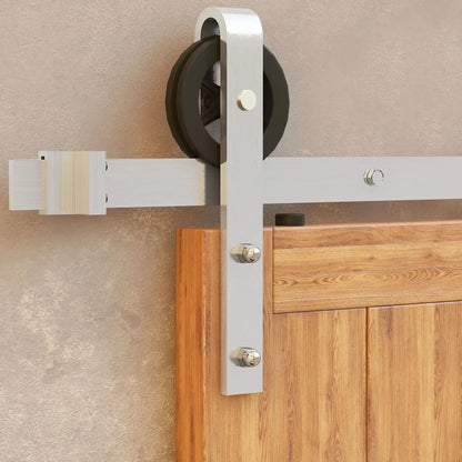 Classic Single Barn Door Kit | Brushed Nickel Hardware