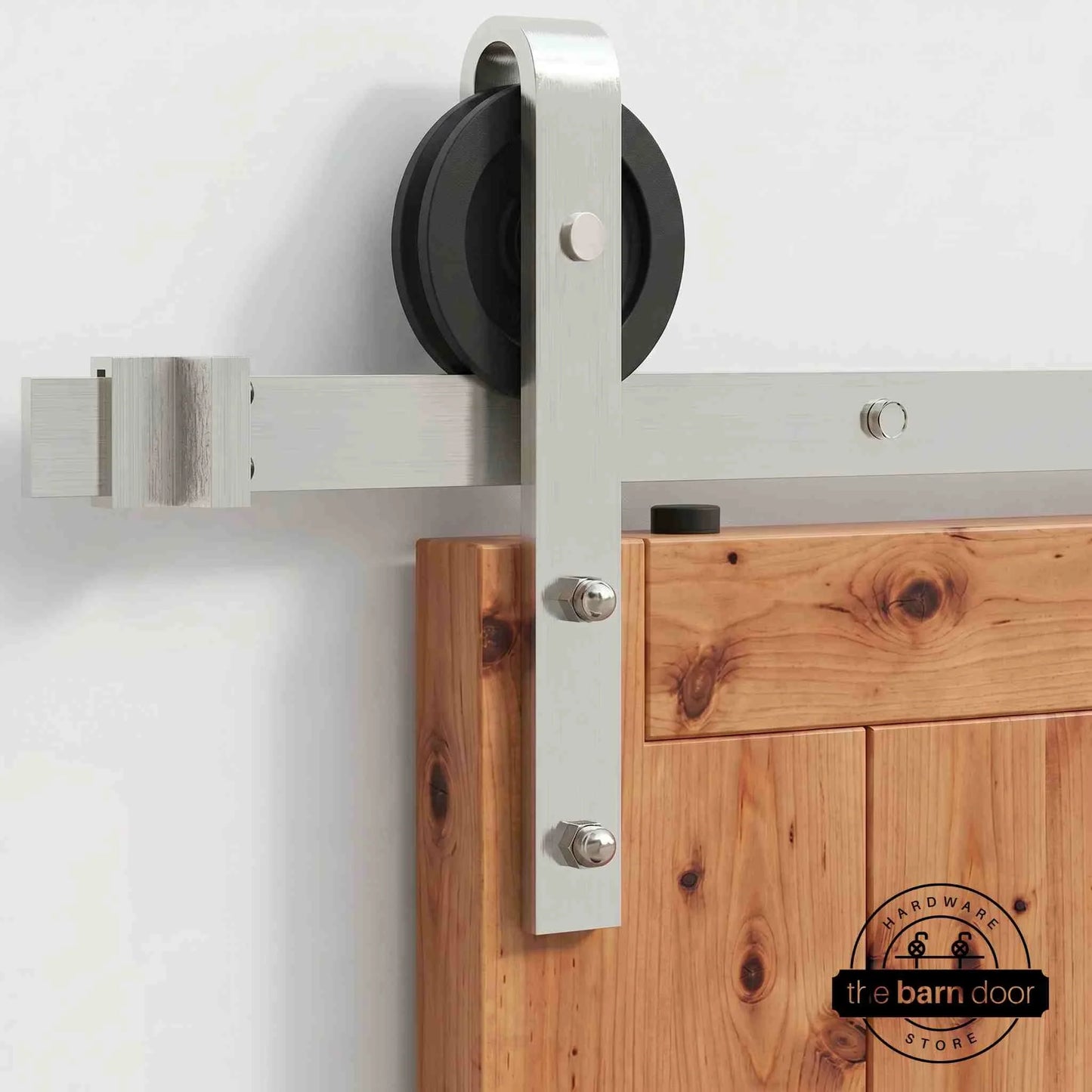 Classic Double Barn Door Kit | Brushed Nickel Hardware